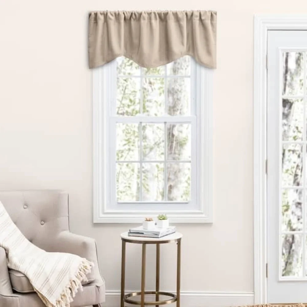 Ricardo Grand Pointe Elegant Dotted Rod Pocket M-Shaped Curtain Valance -